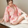 Sexy Lingerie New Japanese-printed Kimono Sexy Hot Suit Temptation Cardigan Chiffon Nightdress