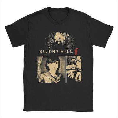 Men's Horror Game Silent Hill F T Shirt Hinako Shimizu Cotton Clothing Novelty Short Sleeve Crew Neck Tees Summer T-Shirt