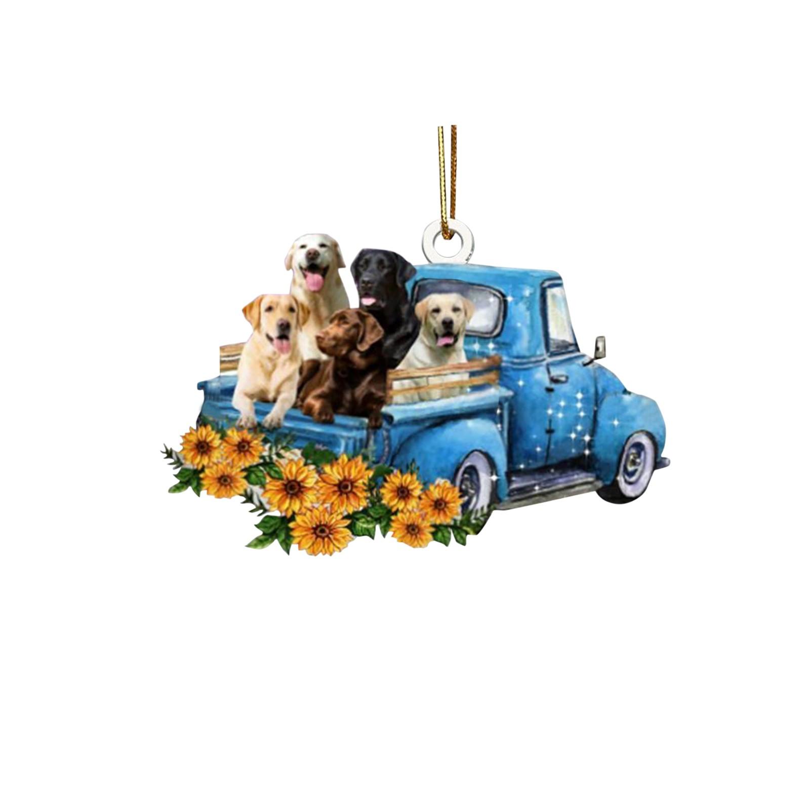 

Автомобиль Собака Подсолнух Грузовик Автомобиль Подвеска на Зеркало Заднего Вида Креативная Подвеска Украшение