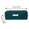 Corduroy solid color pencil case large capacity student stationery storage bag portable cosmetic bag clutch bag gifts for kids