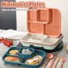 Plastic Divided Plate Children's Home Fat Reduction Plate School Canteen Ration Can Be Microwave Separated Fast Food Plate