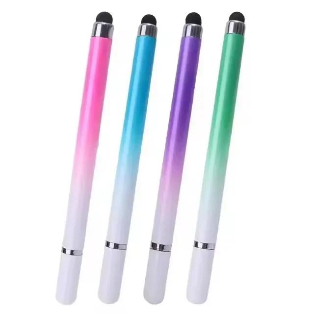 2 In 1 Universal Stylus Pen For Tablet Mobile Android IOS Phone iPad Accessories Drawing Tablet Pens Capacitive Screen Touch Pen
