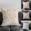 Floral Pattern Cute Cushion Cover Pillowcase Ultra Soft Skin Friendly Fabric Cloud Like Comfort  Concealed Zipper