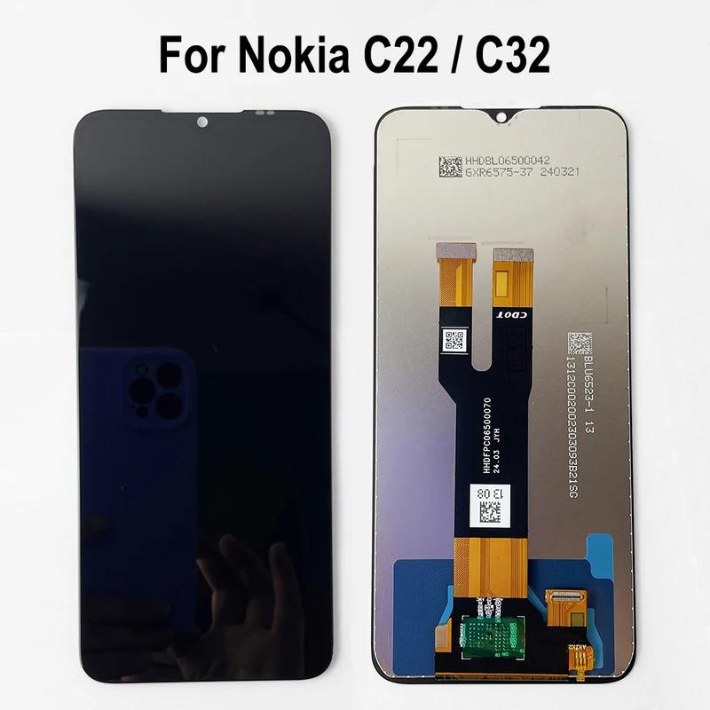 For Nokia C22 C32 LCD Display Screen Touch Panel Digitizer Sensor Assembly Replacement Parts C22