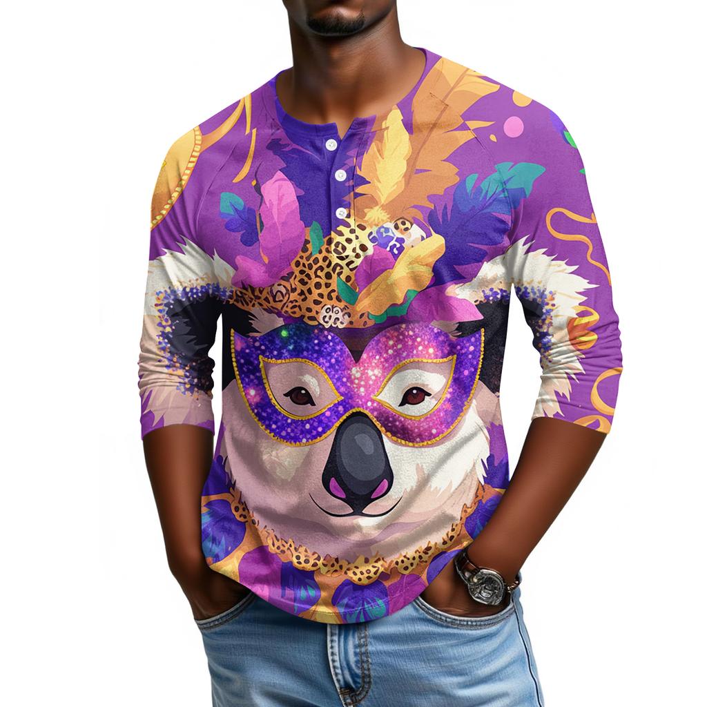 Pánské tričko s raglánovými rukávy a tříčtvrtečními rukávy