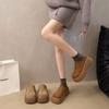 Retro thick-soled bag head and half slippers for women to wear, new spring lazy one-pedal casual height increase