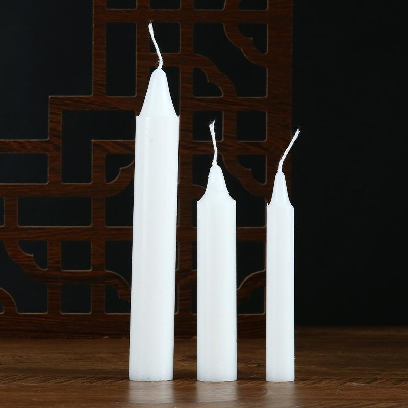 Red and White Candles for Home Lighting, Daily Ordinary Candles, Non-romantic Wedding Long Pole Emergency Candles, Worshiping Candles