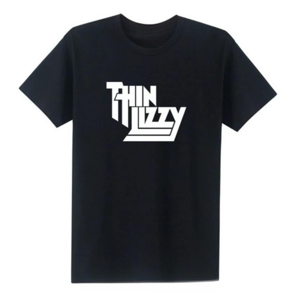 Heavy Metal Rock Band Thin Lizzy T Shirt Men Tops Music Singer T-shirt Short Sleeve Cotton O-neck Tee Top Clothes