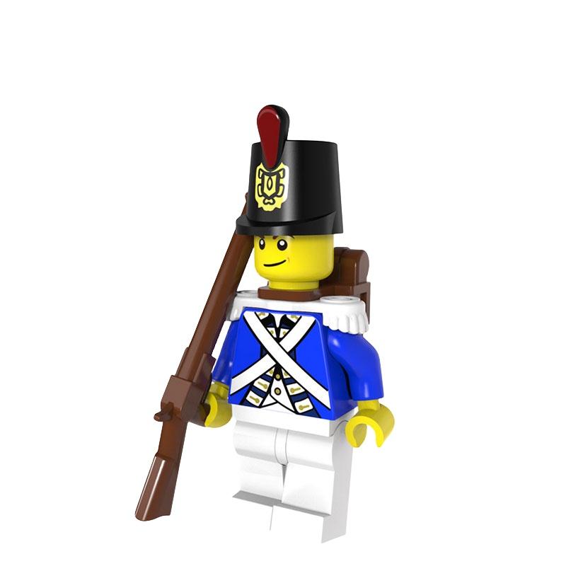 Pirate-themed Medieval Navy Admiral Building Blocks 4.5cm Height Abs Plastic