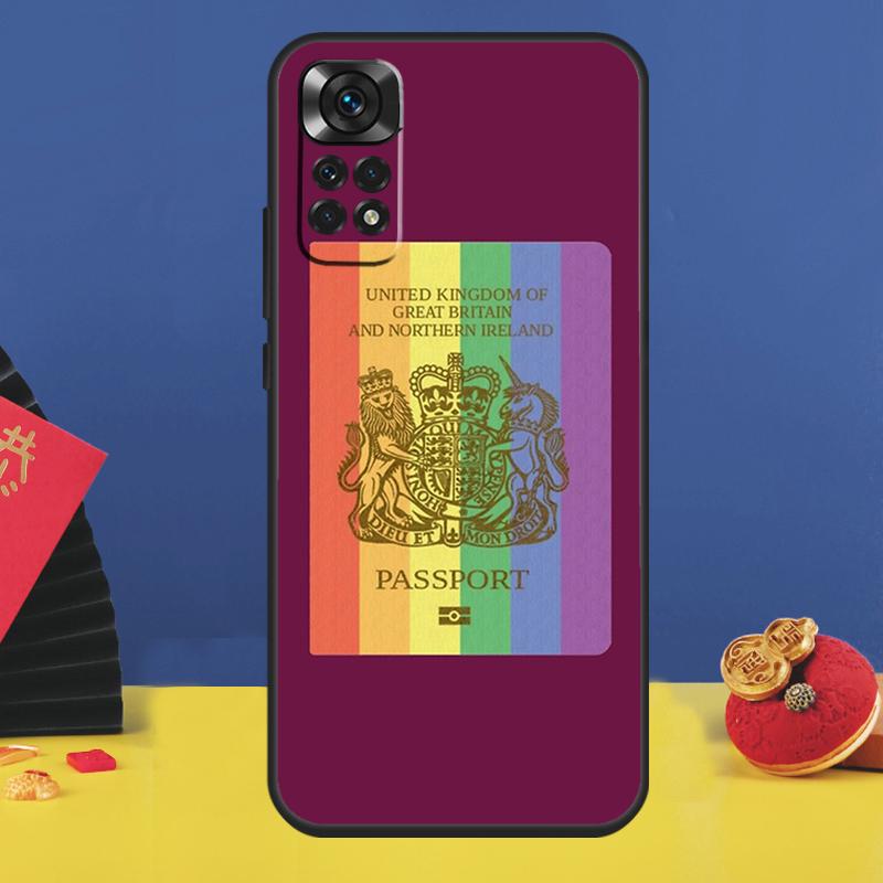 

United Kingdom British Passport Phone Case For Xiaomi Redmi Note 15 Pro Plus 13 12 11 9 10 14 Pro 10C 12C 13C 14C 15C Cover Redmi 10
