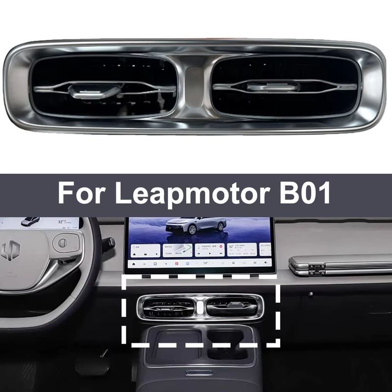Center Dashboard Air Vent Outlet compatible with Leapmotor B01 OEM 5510800AG11 Middle Air Conditioning Vent Replacement Part