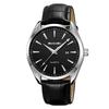 Mens Business Wristwatch With Leather Band And Waterproof Quartz Movement For Professional Adults
