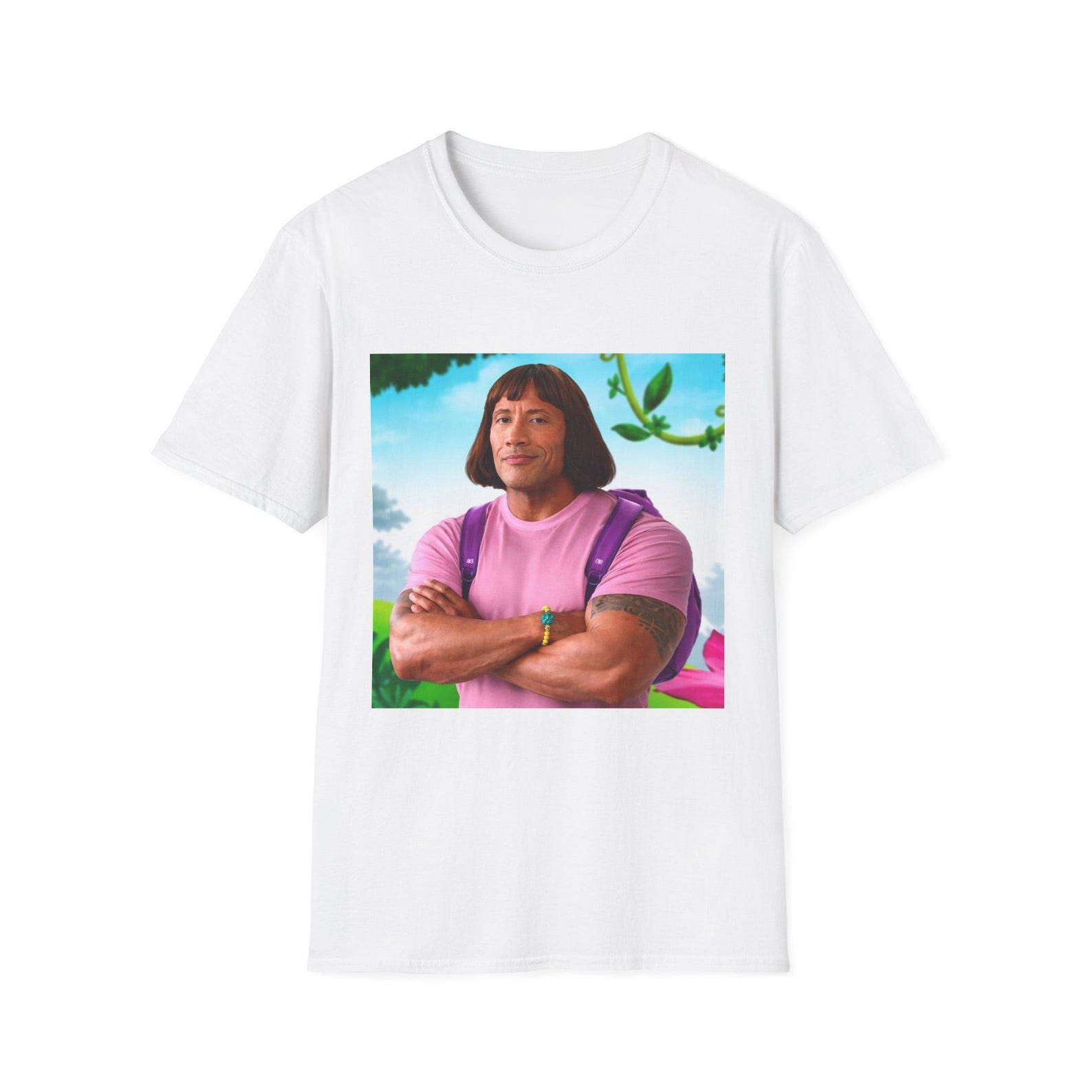 Meme Character Portrait T-Shirt | Funny Pop Culture Tee S