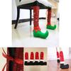 Favor Christmas 1pc Chair Leg Foot Cover Santa Claus Table Decal Decor Xmas