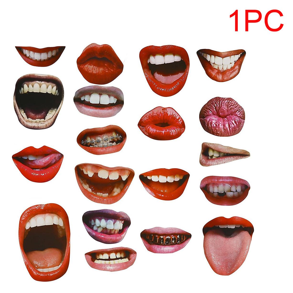 

NEW Various styles Funny Mouth Stickers For Face Suitable For everyone