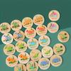 Wooden Dinosaur Memory Matching Game Puzzle Dinosaur Find The Same Toy