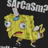 SpongeBob SquarePants Unisex Adult Sarcasm Meme T-Shirt