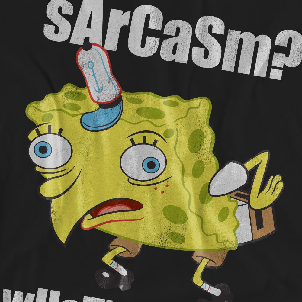 SpongeBob SquarePants Unisex Adult Sarcasm Meme T-Shirt