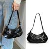 New Design Y2k Shoulder Bags Harajuku Spicy Girls Handbag Vintage Belt Buckle Armpit Bag Women