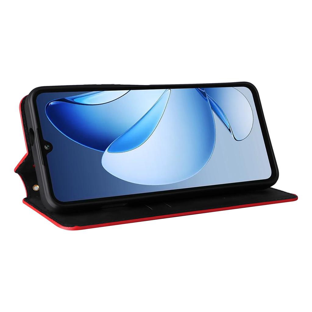 For Oukitel C60 Pro/C60 Case Wallet Rhombus Imprinted Leather Phone Cover