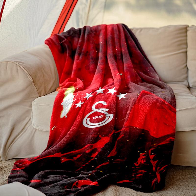 [Galatasaray SK Blanket] Soft Throw Blanket for Bed Sofa, Holiday Gift Blanket for Women Men Family Friend