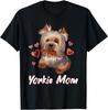 Cute Yorkie Mom Illustration Yorkshire Terrier Lover T-Shirt, Pet Lover Day Tees