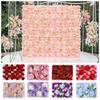 Realistic Artificial Flower Wall Panels 60X40cm Rose Wedding Background  Birthday Party