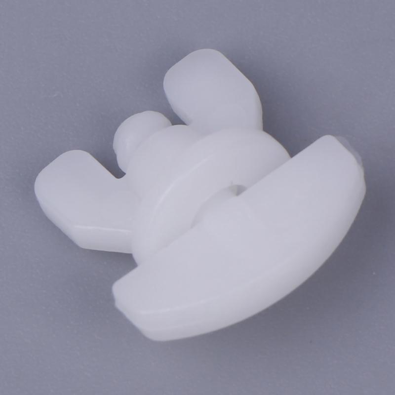 Set de 20 buc. Dopuri albe din plastic pentru șină de perdea, Instalare ușoară, Sine pentru draperii, Glisoare, Elemente de fixare pentru perdea