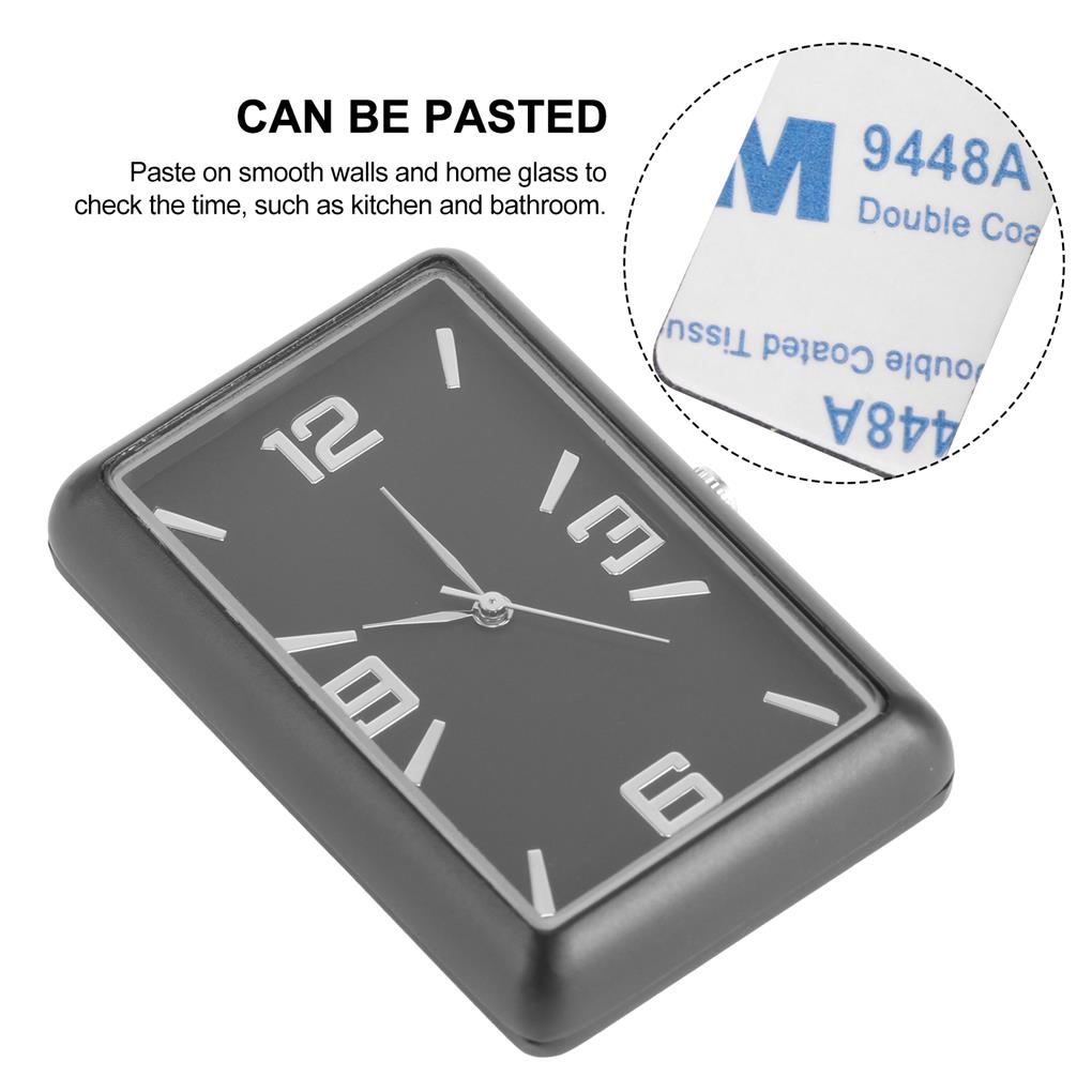 Car Dashboard Clock Stick-On Digital Automobile Clocks Modification Fitting Electronic Quartz Interior Accessories