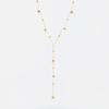 EILIECK 316L Stainless Steel Gold Color Beads Long Pendant Necklace For Women Fashion Choker Clavicle Chain Jewelry Gift Wedding