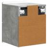 Wall Mounted Nightstand Concrete Grey 33 x 34.5 x 43 cm