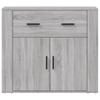 Vidaxl Cabinet, Sonoma Grey Oak, 80X33X70 Cm, Wood-Based Material