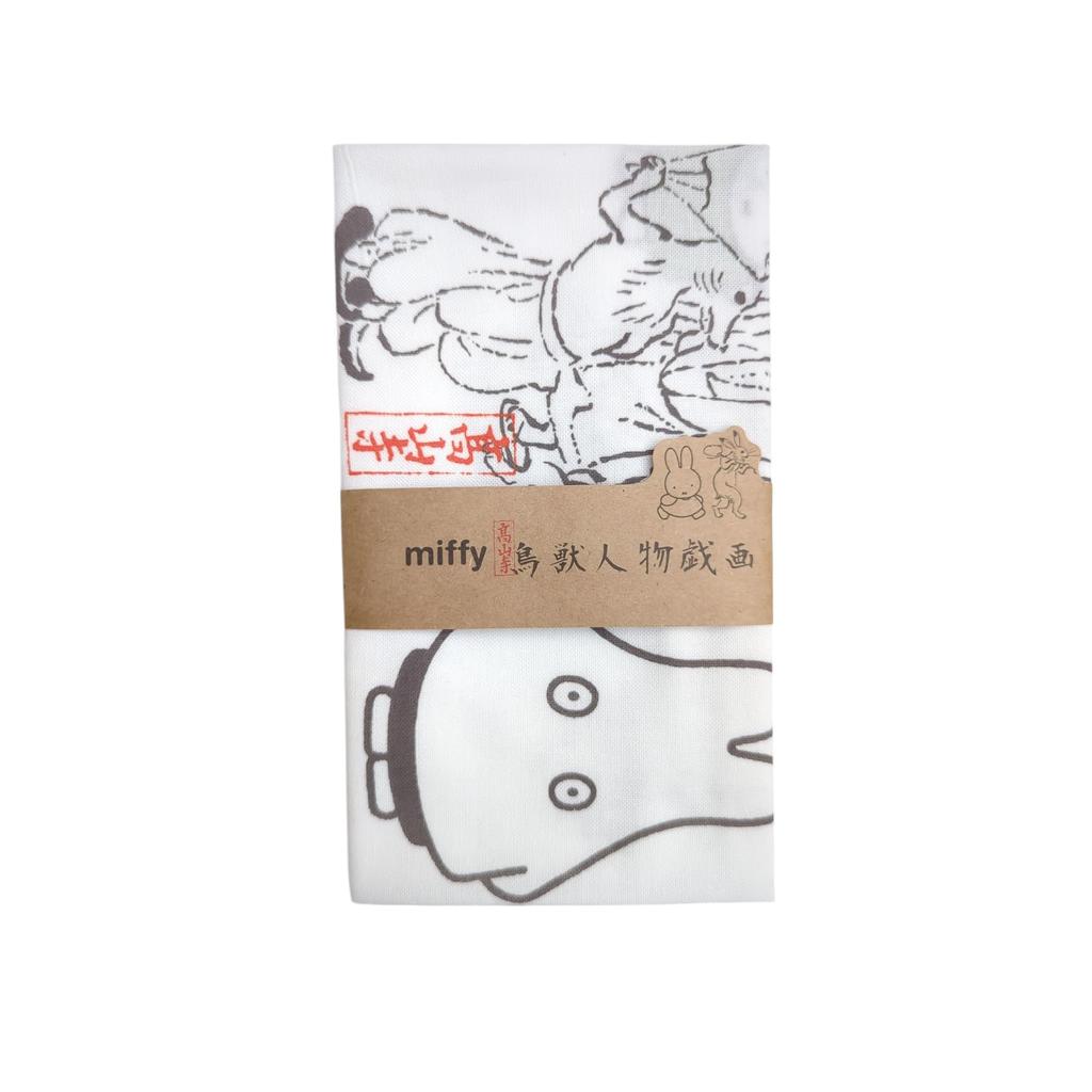 Marimo Craft Miffy x Choju Giga Tenugui W340xH900mm (Festival) Approx. DBC-235