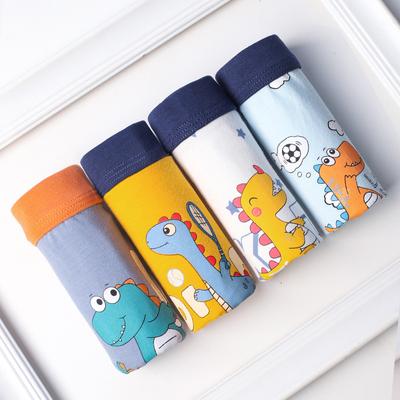 4 pçs/lote meninos roupa interior de algodão crianças boxer bebê calcinha cuecas para menino adolescente 2-12y