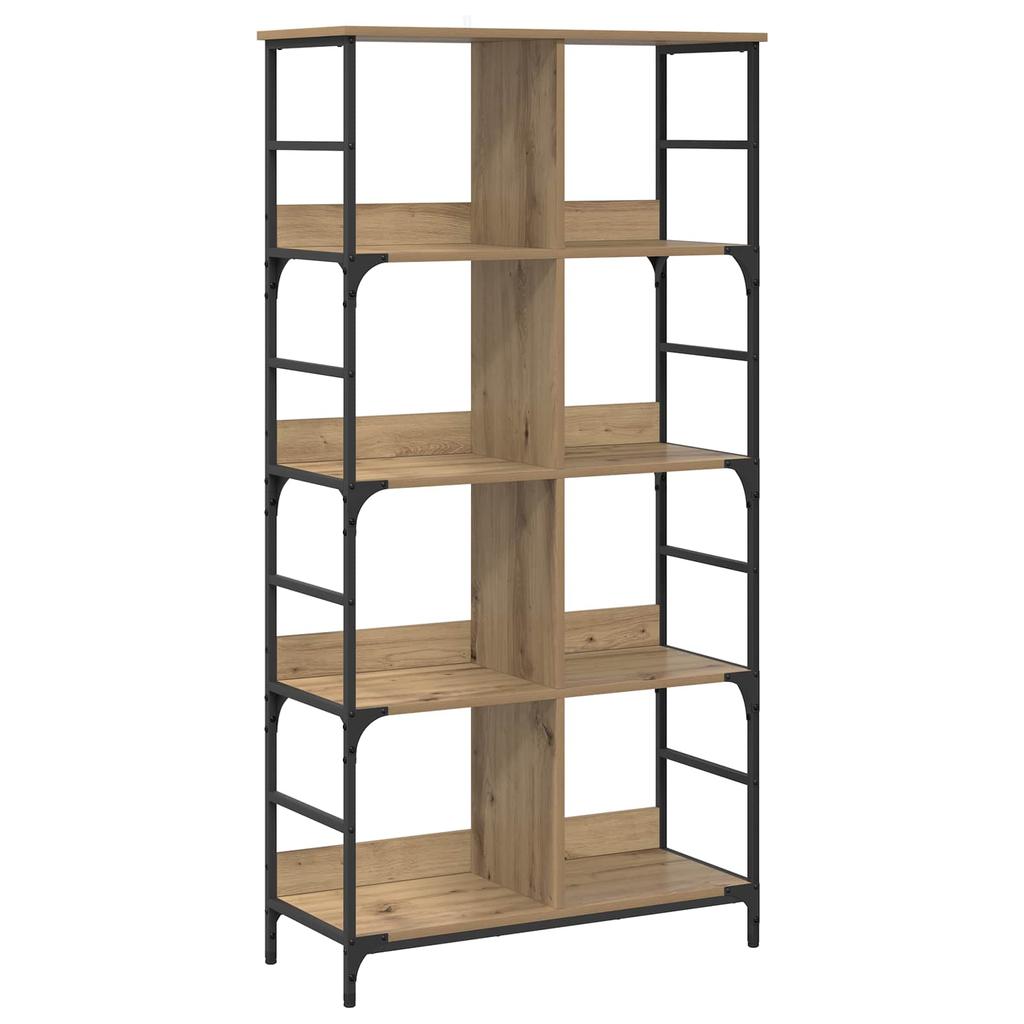 4 Tier Shelf 78.5 x 33 x 153 cm Metal PB Artisan Oak