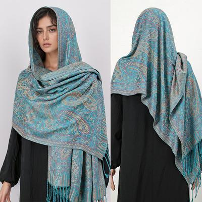 Bohemia Pashmina Hijáb Šátek Dlouhý Muslimský Kašmírový Šál Dámský Foulard Měkký Turban Šátky na Hlavu Pro Ženy Čelenka Luxusní
