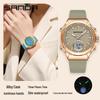 Orologio da donna Sanda Doppio Display: Multifunzionale, Luminoso, Impermeabile, alla Moda, Nuovo Modello con Sveglia e Timer per Studenti.
