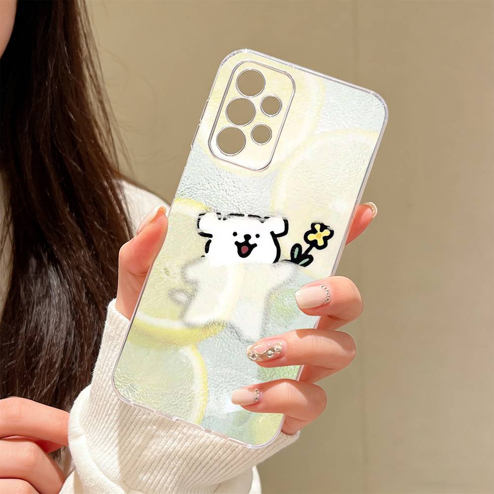 Fun and Cute Phone Case Transparent Silicone Soft For Samsung S25,S24,S21,S22,S23,S30,Ultra,S20,Plus,Fe