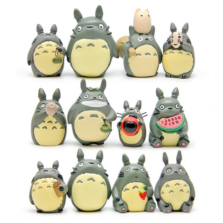 Totoro Cat Holding Ladybug Facial Mask Model Ornamental For  Landscape Props