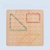 Graphics Geometry Puzzle Nail Board Geometric Shape Geometry Educational Toy  Children Toddler