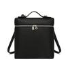 Leather Double-shoulder Crossbody Bag, Leather Box Bag, Lunch Box Bag. Fashionable, Versatile, Elegant and Simple Bag for Women