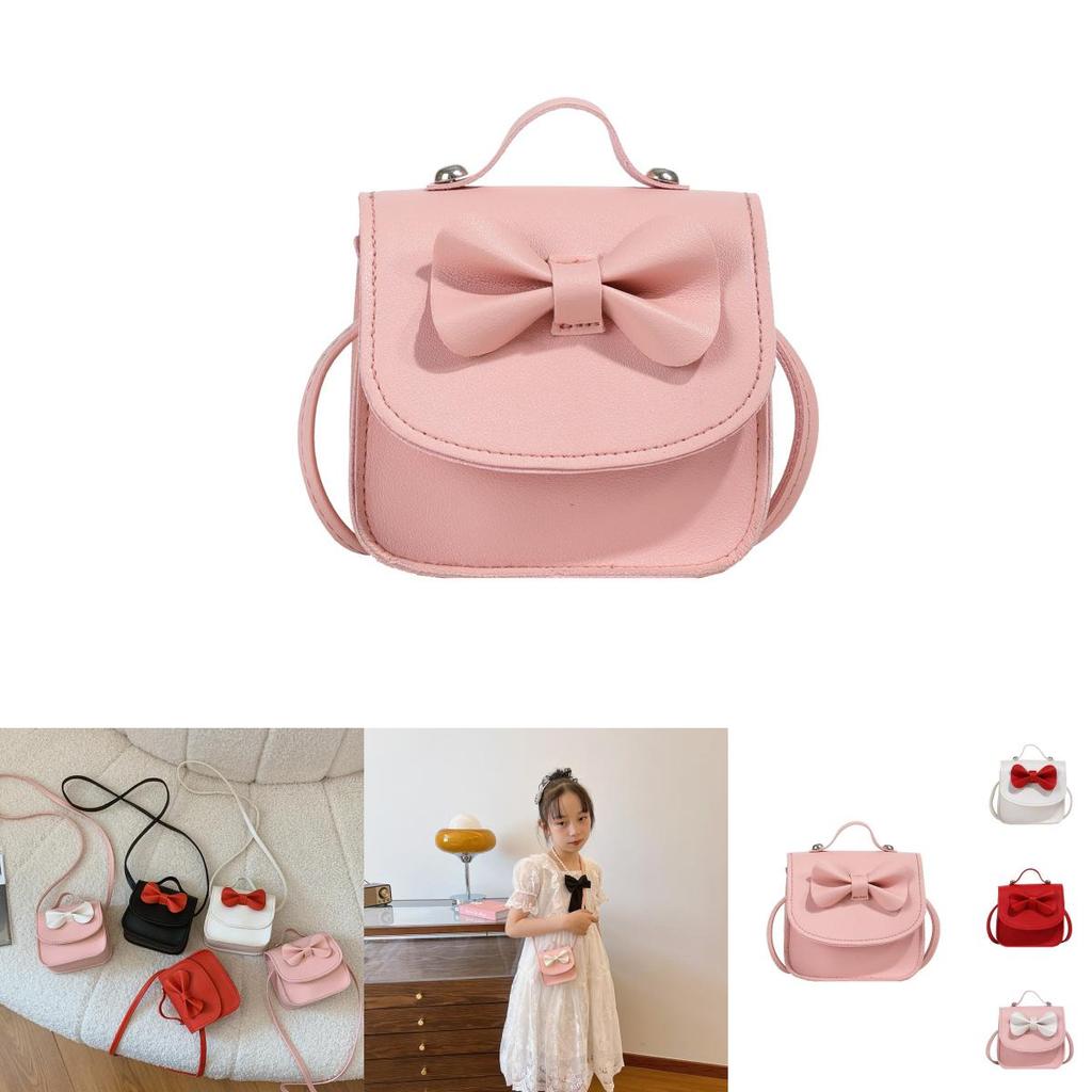 Bolsa de Ombro Infantil Estilosa Com Design de Laço Fofo Perfeita Para Uso Diário de Meninas e Meninos