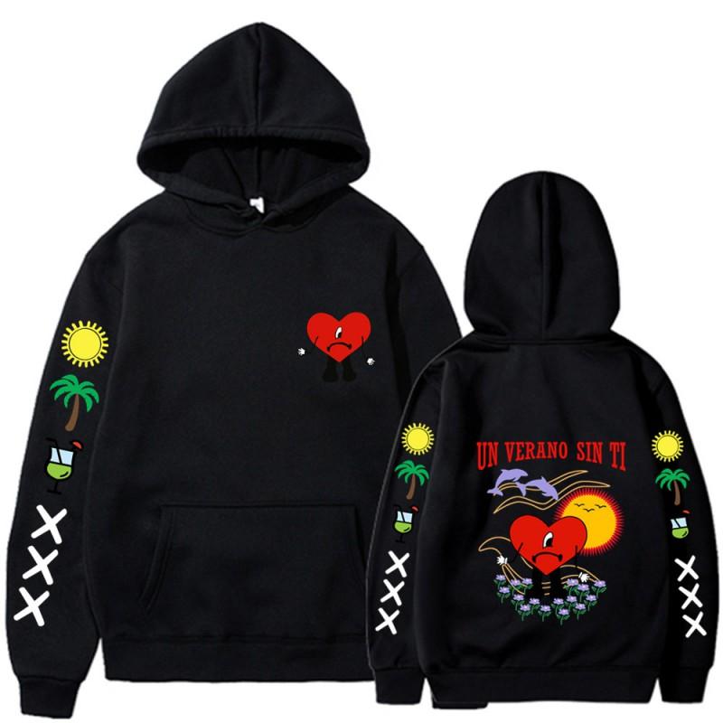 Bad Bunny Un Verano Sin Ti Hoodie Men Women Casual Graphic Sweatshirt