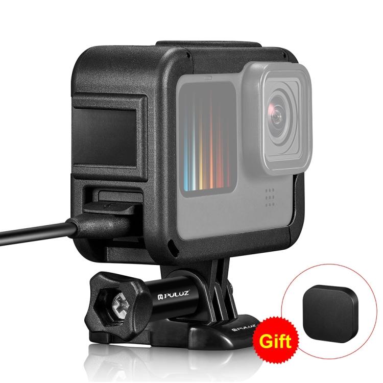 

PULUZ Chargeable PA Frame Mount Cage with Cold Shoe Base Slot for GoPro HERO13 Black /12 Black /11 Black /11 Black Mini /10 Black /9 BlackBlack) чорний