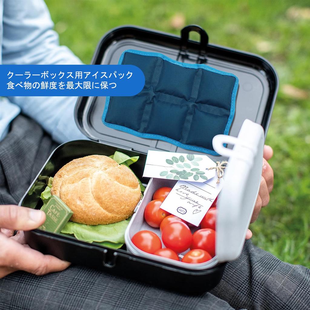 WORLD-BIO Cooler Box Ice Packs, Icing Gel Packs, Cooling Mats, Perfect for Lunchboxes, Cherry Blossom Viewing, Fishing, Camping, Heat Protection,
