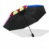 1PC Courage the Cowardly Dog Automatic Open/Close Folding Umbrella, Windproof 8 Ribs Construction, Lightweight Travel Umbrella, Ideal Gift 0902024
