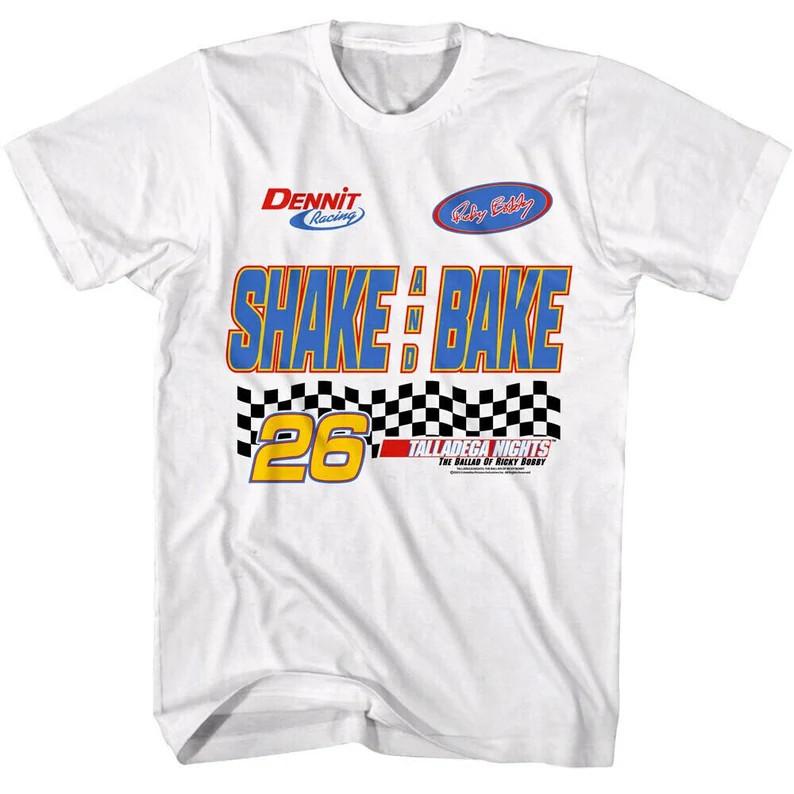 TALLADEGA NIGHTS T-Shirt Shake and Bake Racing Cars Movie Tees M