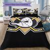 Anaheim Ducks Druckmuster Bettwäsche, Steppbett Set Bettbezug Kissenbezug Zuhause Geburtstagsgeschenk (1 Bettbezug + 2 Kissenbezüge, ohne Füllung)ZSJT0917124