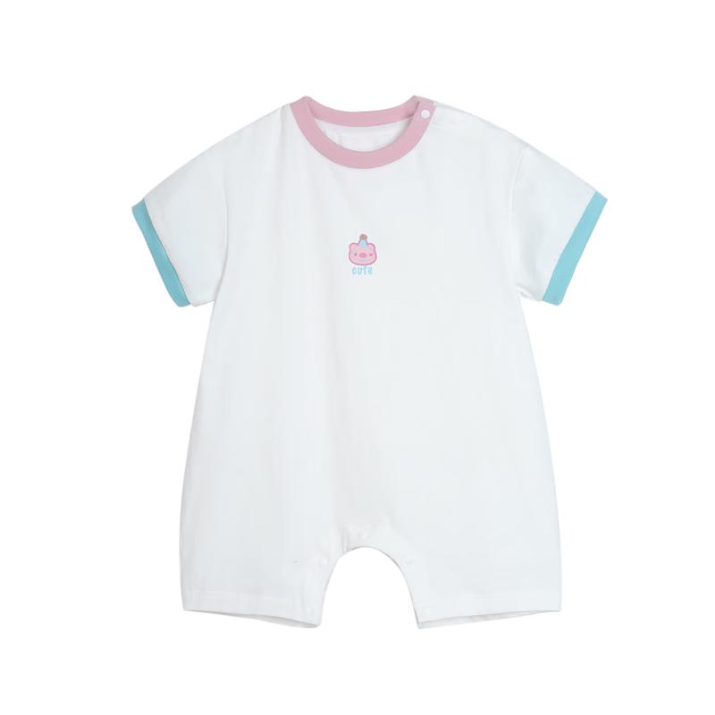 LUSON Baby Girl Short Sleeve Bodysuit