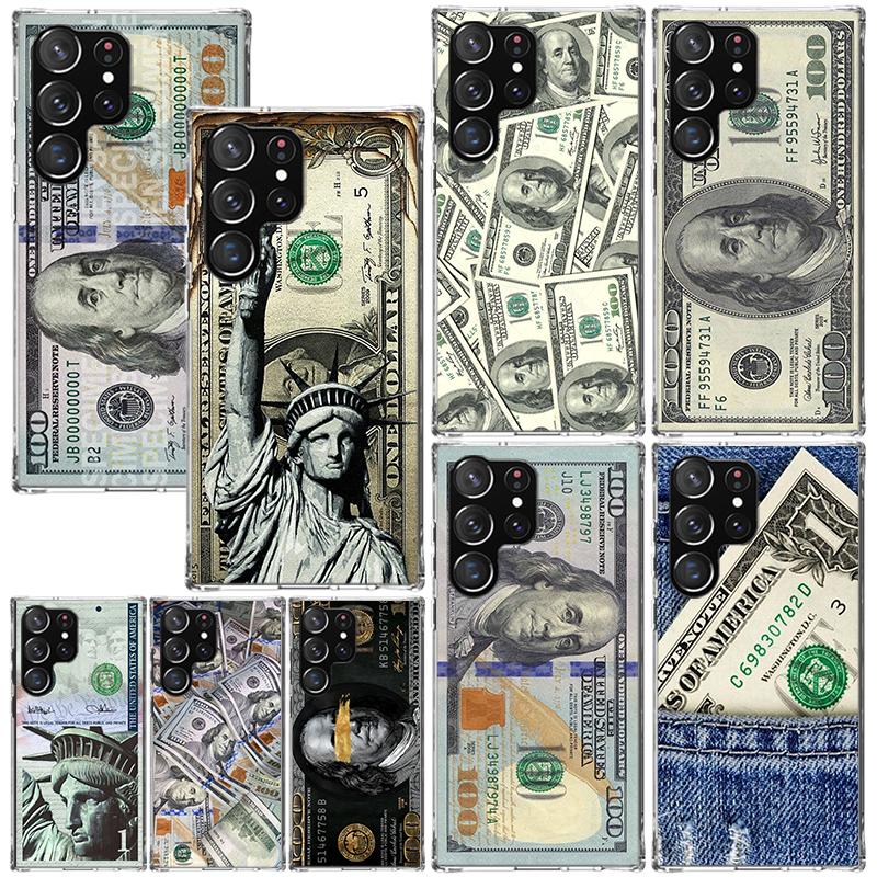 Banknote Dollar Cash Money Phone Case For Samsung Galaxy S26 S25 Edge S24 FE S23 S22 Ultra S21 Plus S20 + Art Fundas Back Cover